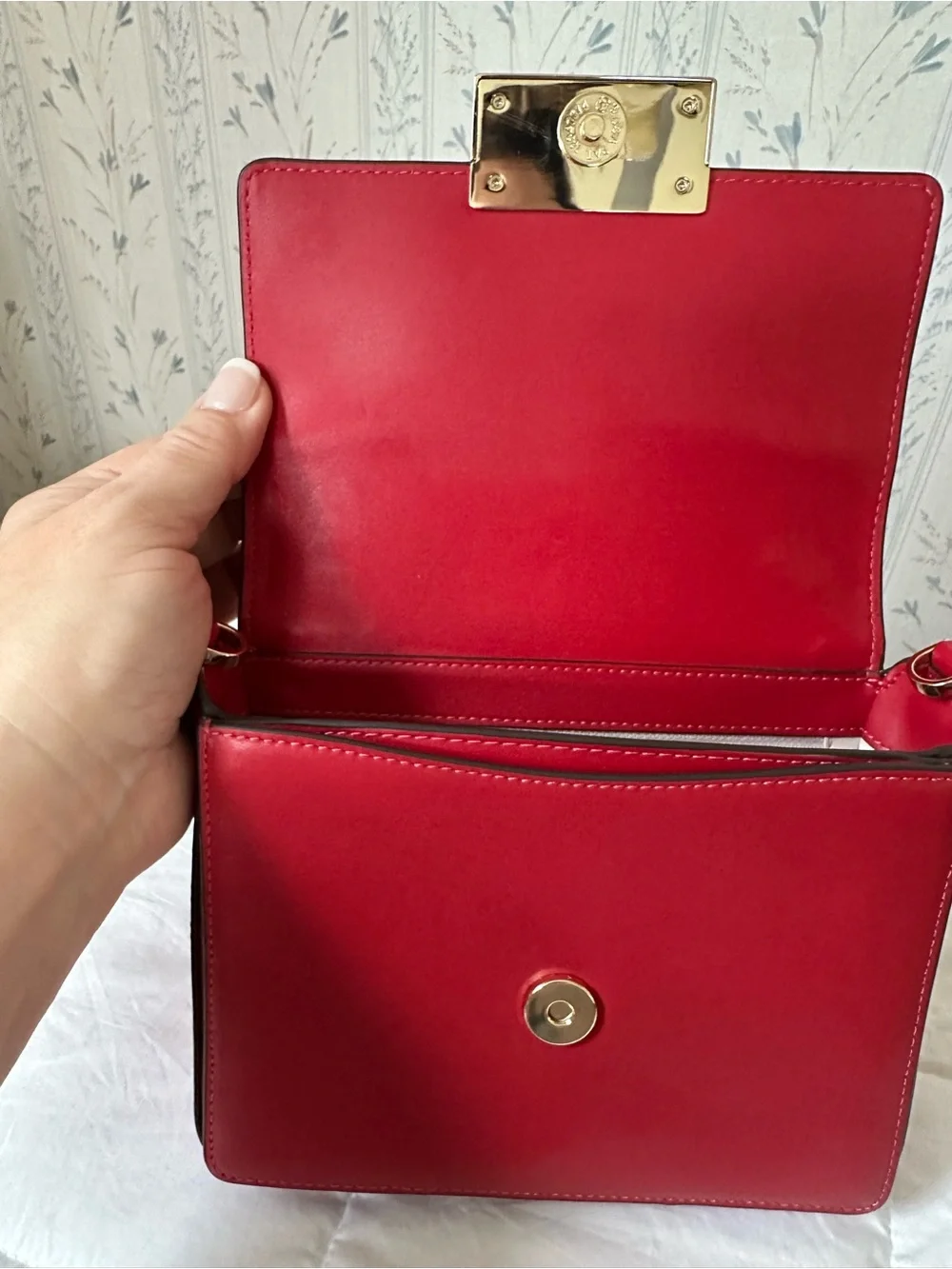 Kate Spade Red Leather Top-Handle Satchel